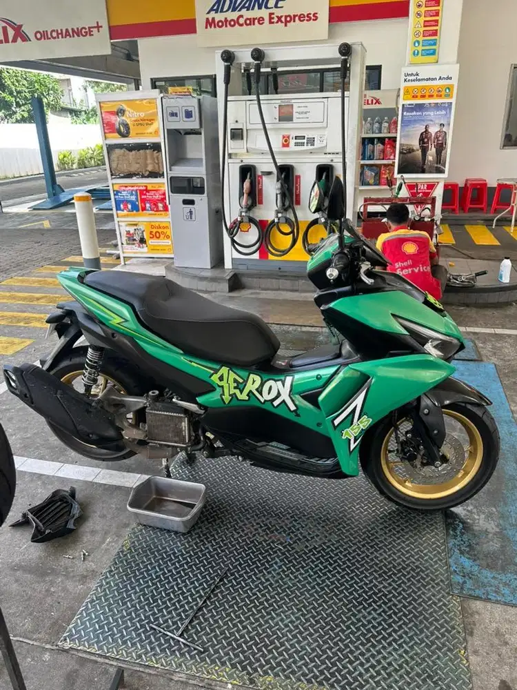 Aerox 2023 modif tipis2 warna cat masih sesuai stnk