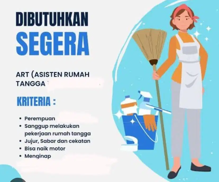 Lowongan asisten rumah tangga