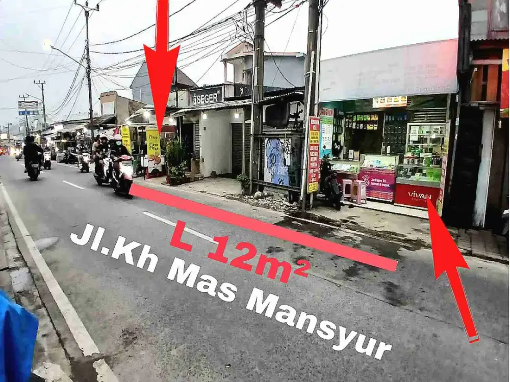 Dijual Cepat Kios Plus Rumah Induk Di Jl Kh Mas Mansyur Kunciran Dekat Rs Brawijaya Hospital