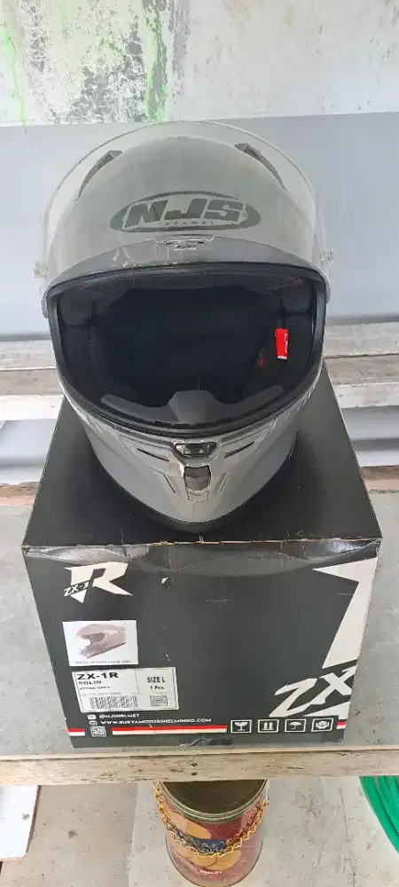 Helm NZS ZX-1R solidaritas stone grey