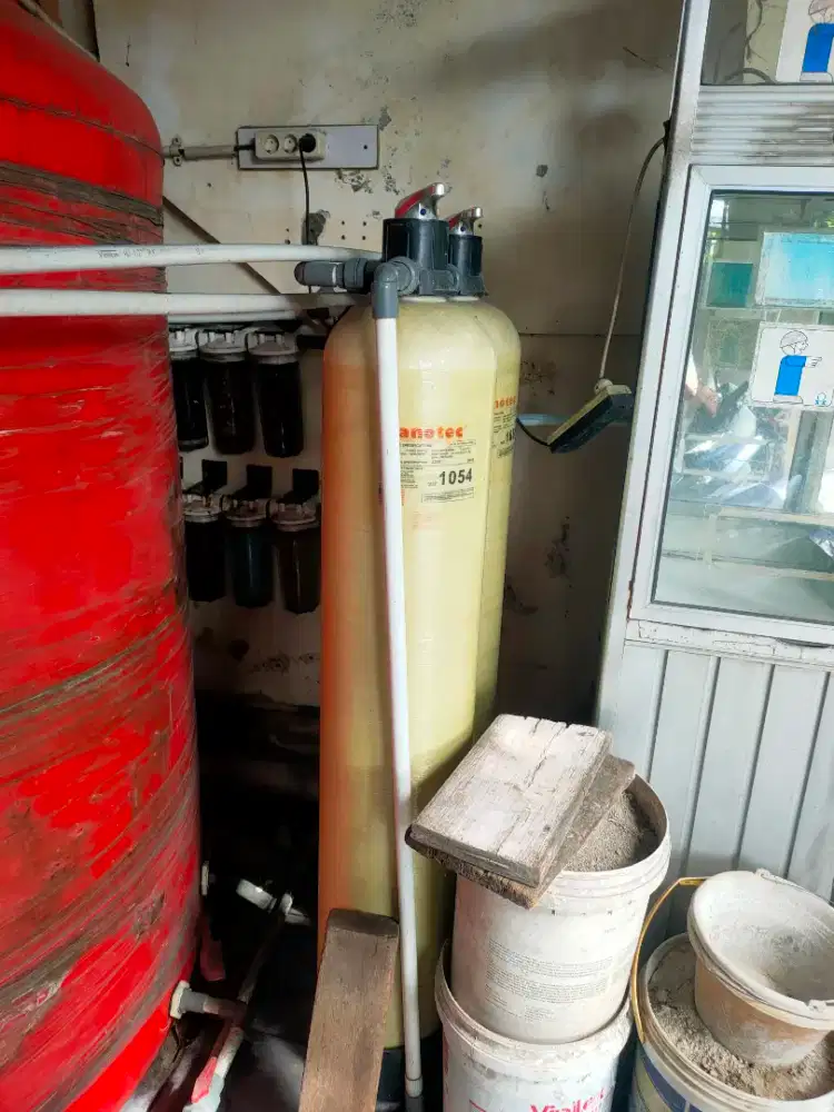 Perlengkapan Industri Air Isi Ulang RO, satu set mesin produksi RO