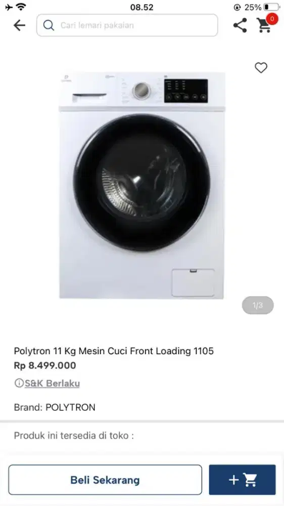 Mesin cuci Polytron 11 kg