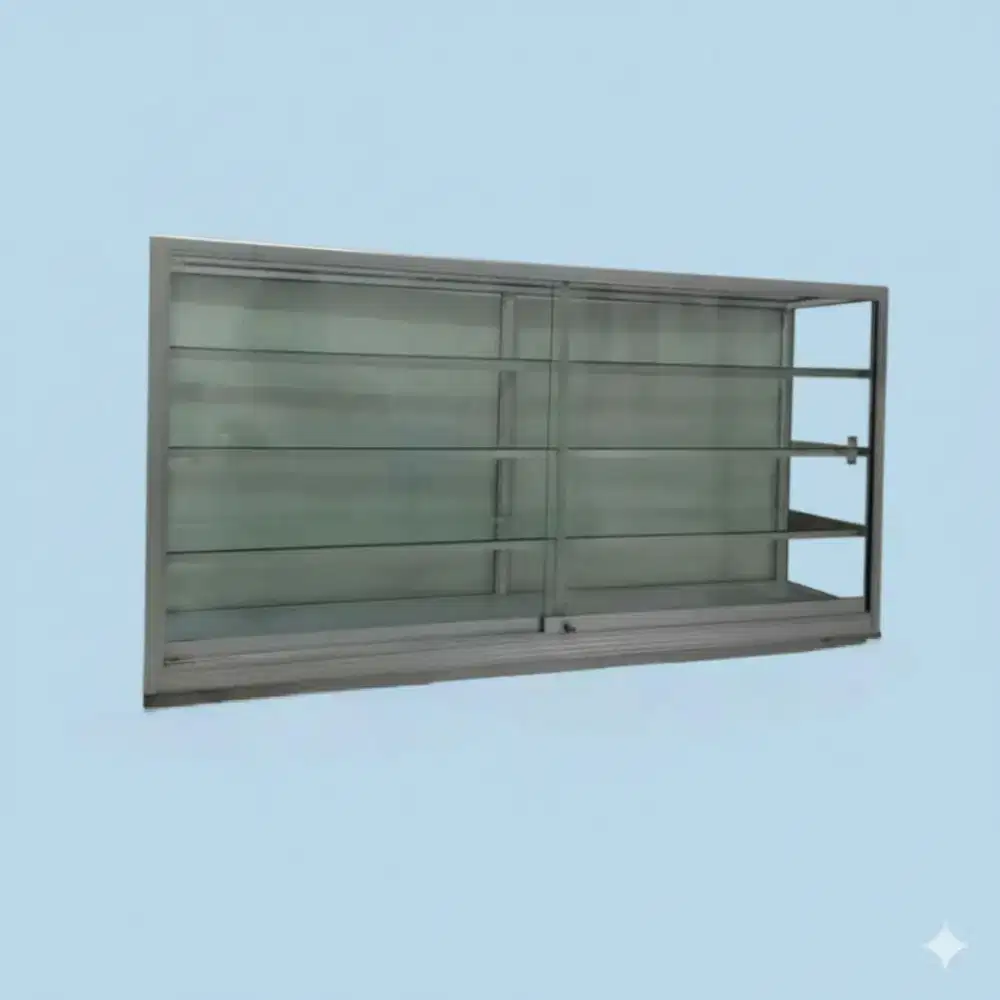 etalase bekas jualan tembakau