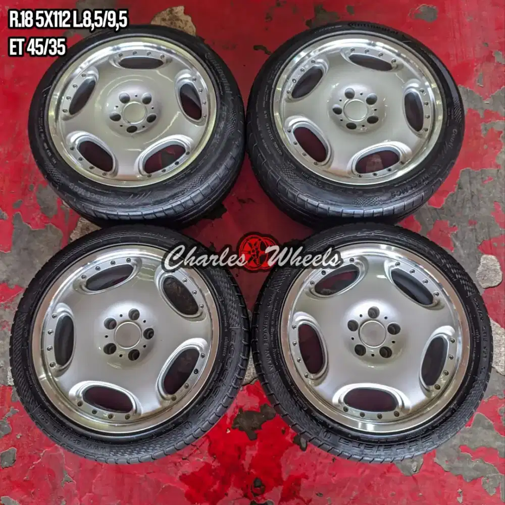 Jual velg rep carlson r18 5x114,3 5x112 grandmax innova hrv crv dll