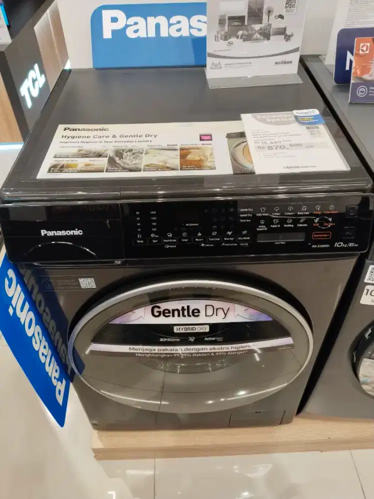 MESIN CUCI PANASONIC FRONT LOAD 10KG