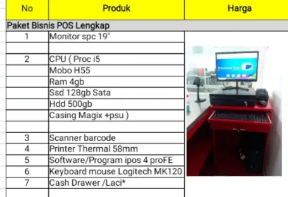Paket system aplikasi POS ( Kasir)