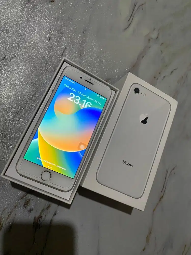 JUAL IPHONE 8 64GB PUTIH ORI INTER ALL OPERATOR