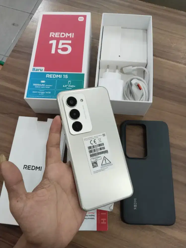 Redmi 15 ram 8/128 seken lengkap dan murah
