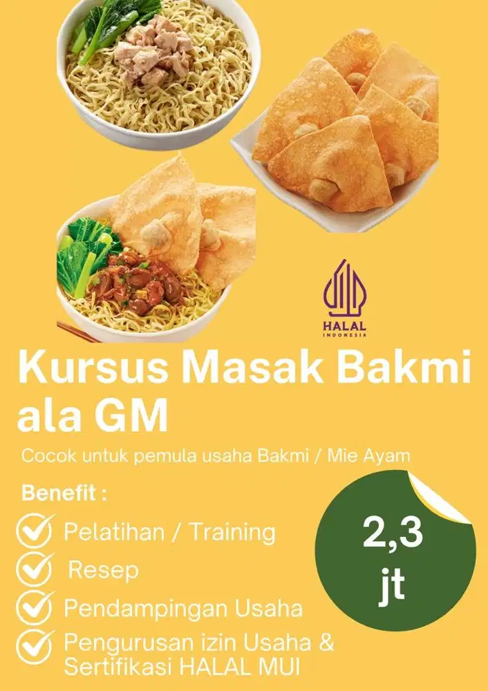 Kursus Bakmi GM / Mie Ayam ala GM