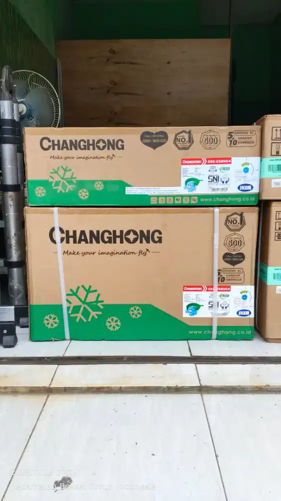 AC Changhong 1/2pk + pemasangan