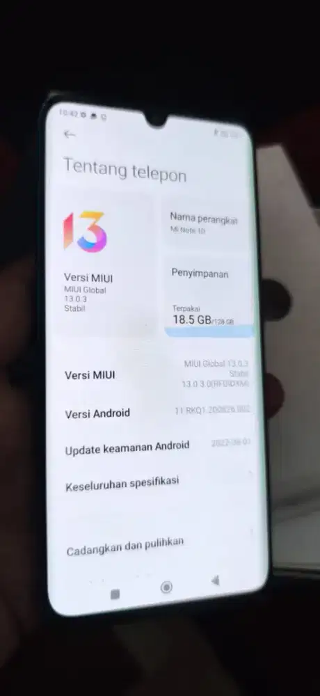 Mi Note 10 6+2/128 (hp cas & fullset) bebas reset