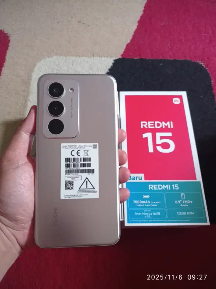 BISMILLAH REDMI 15 RAM 8/128 FULSET MULUS PEMAKAIAN BARU SEBULAN