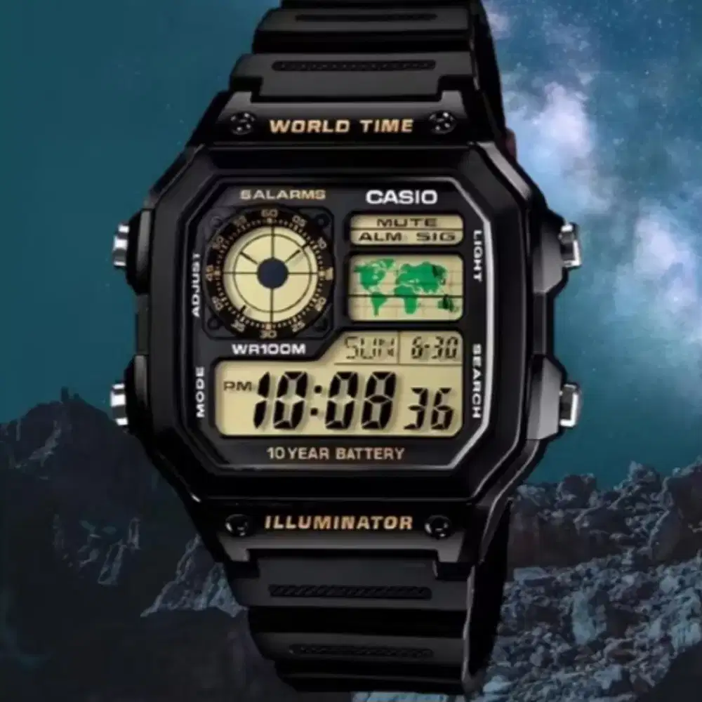 New Classic Legend Casio AE-1200 World Time
