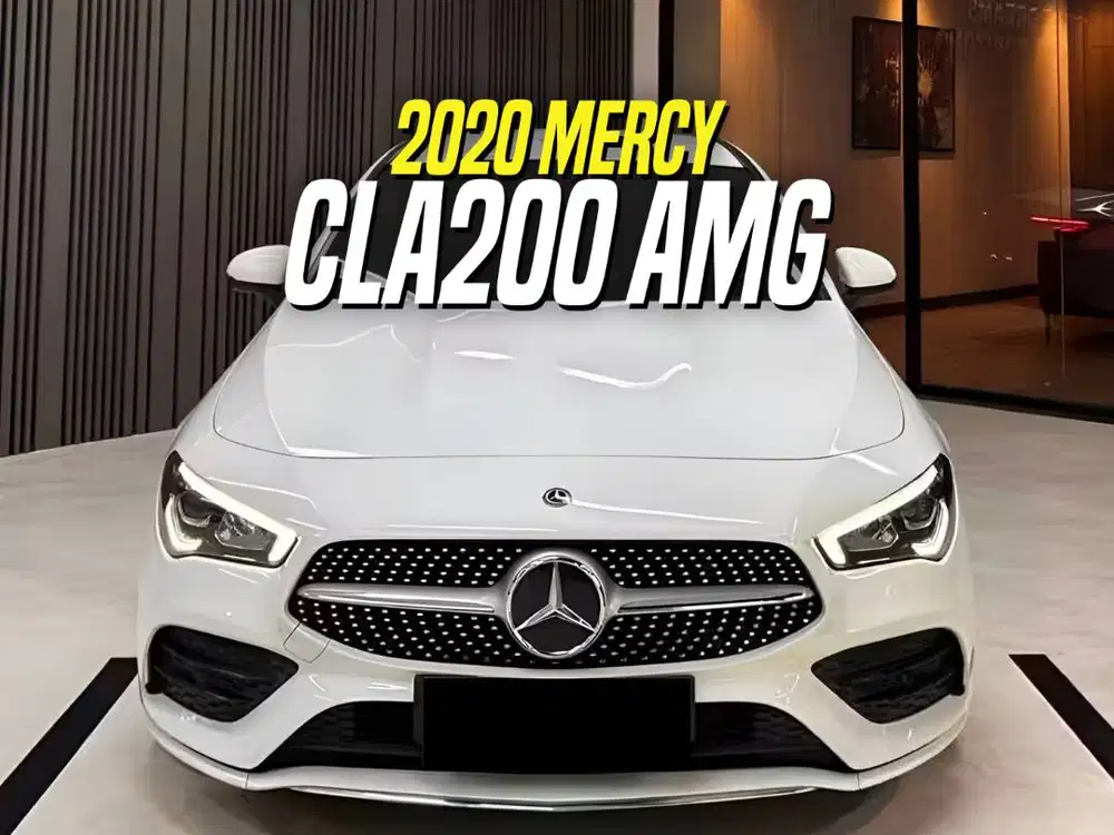 Mercedes Benz CLA200 AMG 2020 White on Black Putih Mercy CLA 200