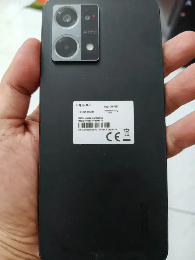 Oppo Reno 7 hitam 8/256