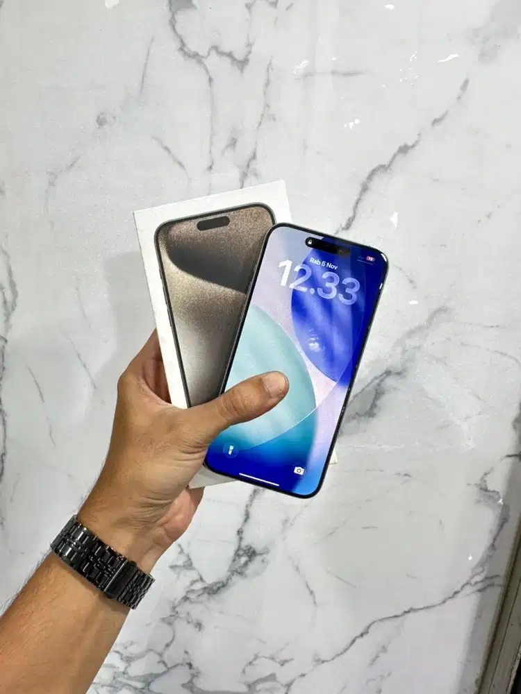 Iphone 15 promax 256 ex ibox natural titanium mulus