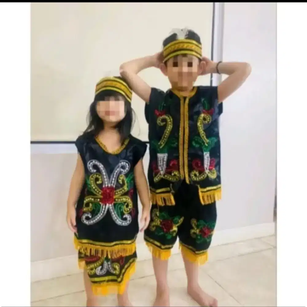 Baju adat papua, kalimantan, padang