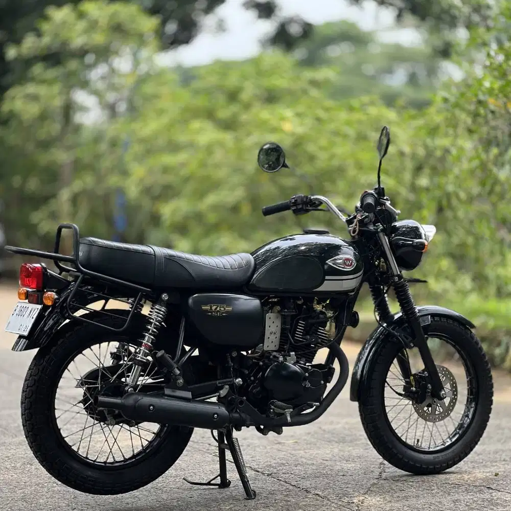 ANTIK! KAWASAKI W175 SE HITAM 2019 KM RENDAH PAJAK PANJANG NO MINUS