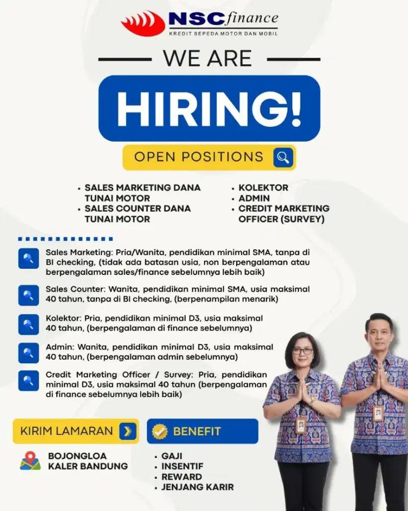 Lowongan Kerja NSC Finance