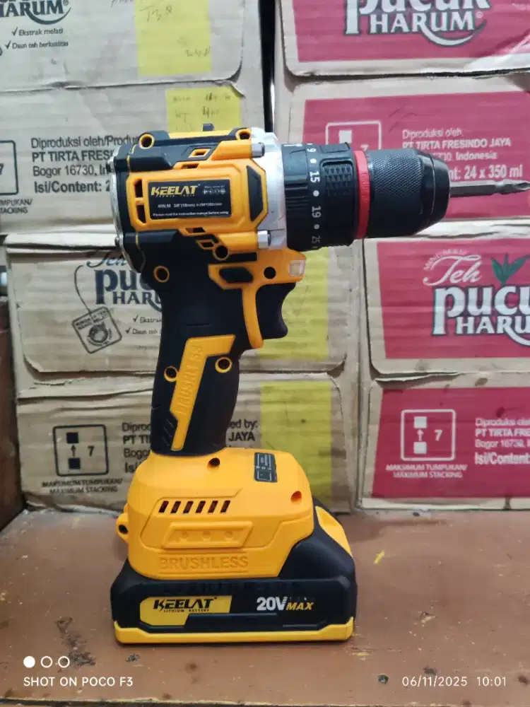 Bor cordless keelat kcd 013 baru 3 kali pakai