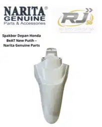 Spakbor Depan Honda BeAT New Putih – Narita Genuine Parts