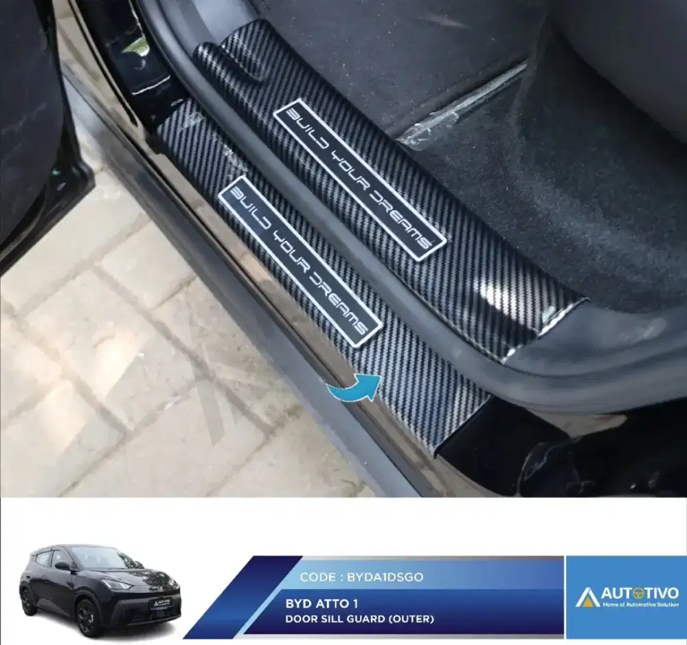 Byd Atto 1 Cover Sillplate Carbon Pijakan Kaki bagian Luar Karbon JSL