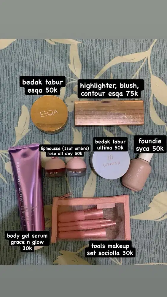 jual cepat kosmetik dan skincare, ambil semua 300k