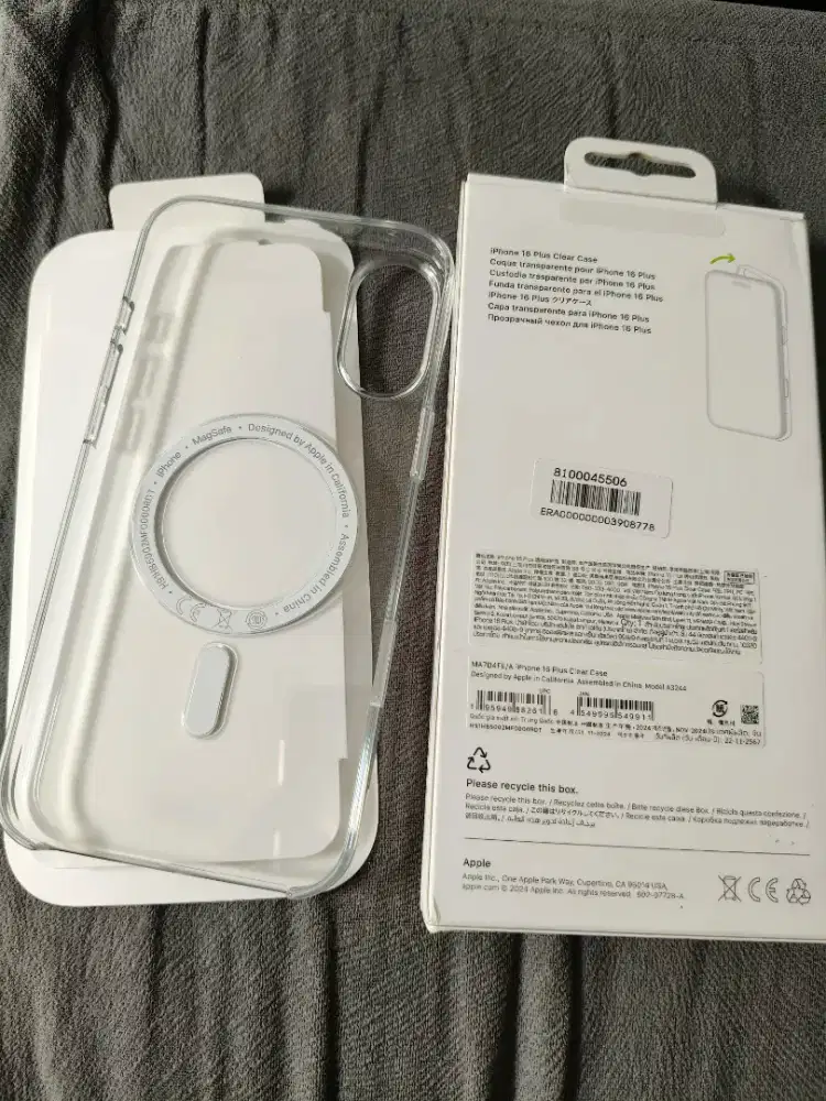 Clear case ori ihpone 16 plus