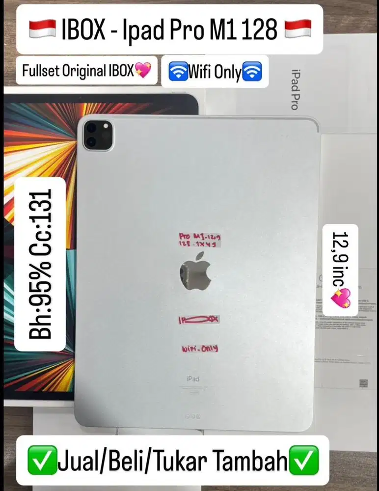 Ipad pro m1 128gb 12,9inch plus magic keyboard