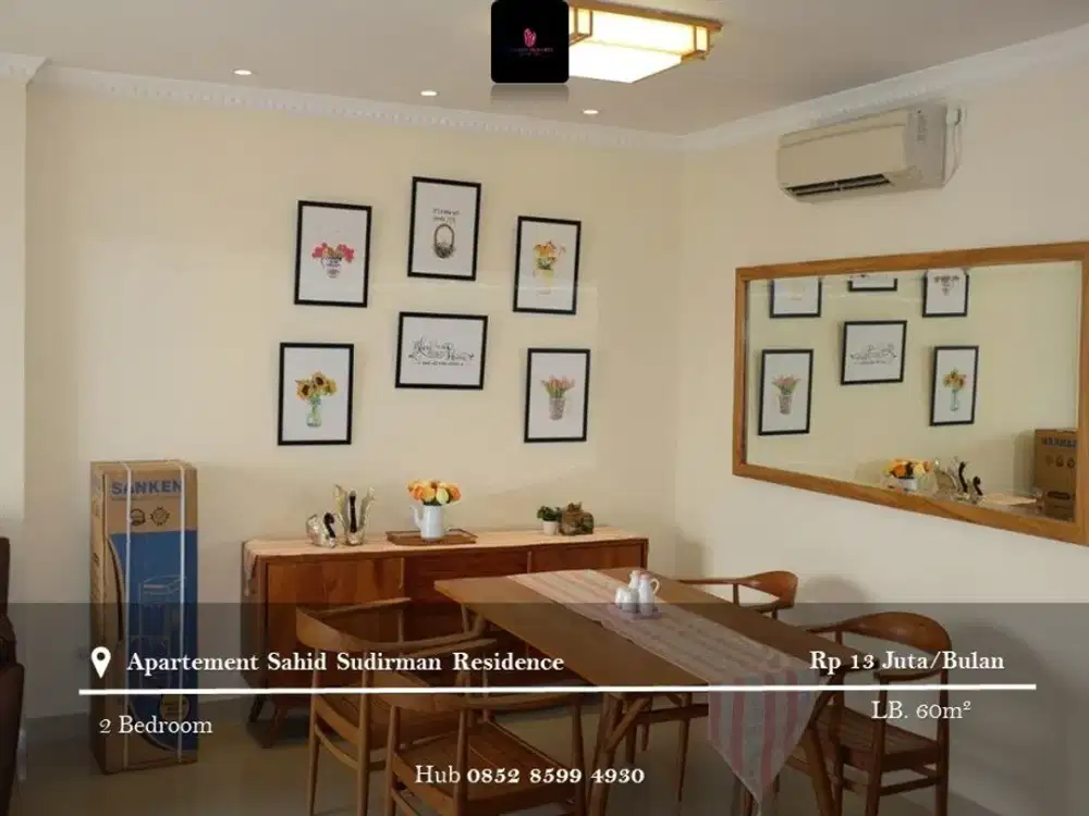 Disewakan Apartement Sahid Sudirman Residence High Floor 2BR Full Furnished