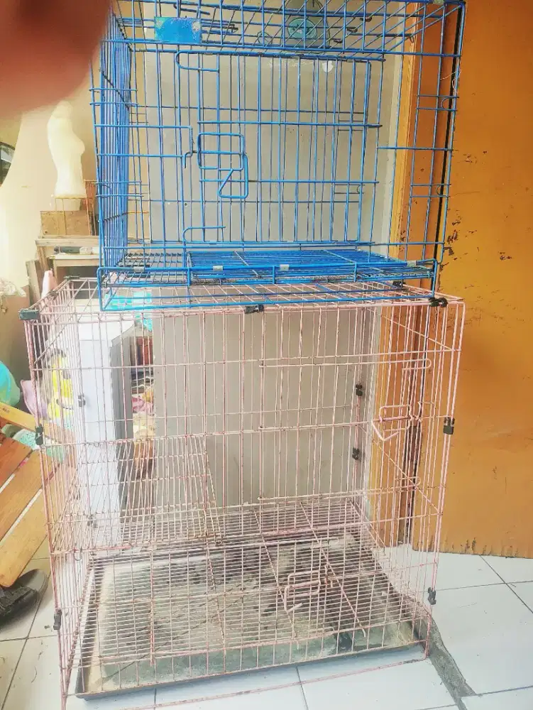 Kandnag lipat kandang besi kandang kucing anjing kelinci