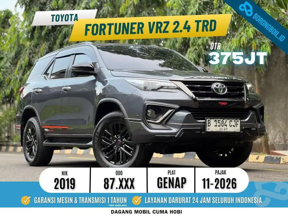 Pajak Panjang | Toyota Fortuner VRZ TRd Kick Sensor Metik 2019 Abu Abu
