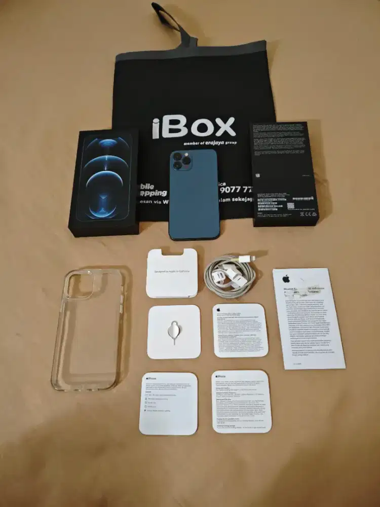 Iphone 12 Pro 128gb IBOX Resmi Fullset lengkap original