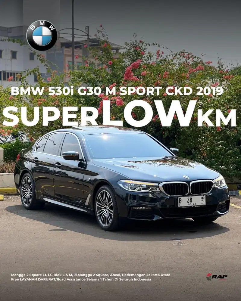BMW 530i G30 M Sport CKD AT 2019 Black Hitam