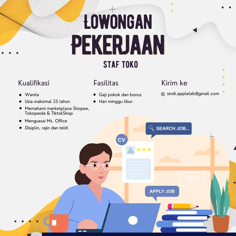 Lowongan Kerja Sebagai staf toko