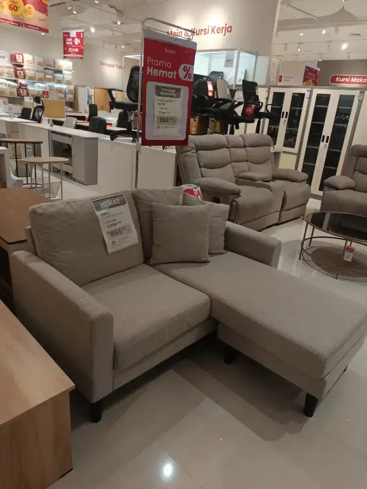 sofa L minimalis 2+1