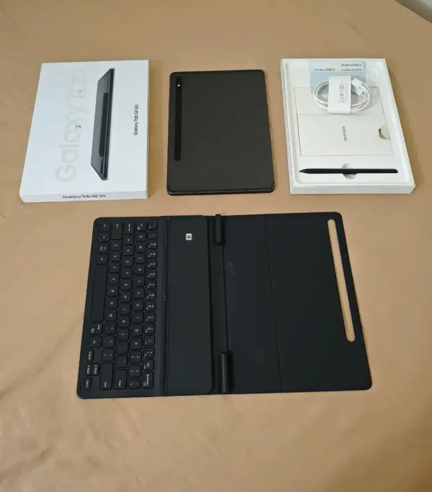 Samsung Tab S8 5G Cellular 8/128gb SEIN Resmi Fullset lengkap original