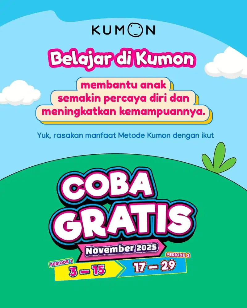 Dibutuhkan Asisten Kumon di Kumon Jatinegara Indah