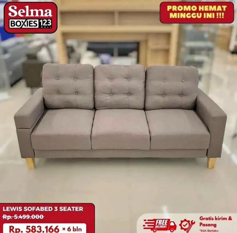 Sofabed lewis mewah