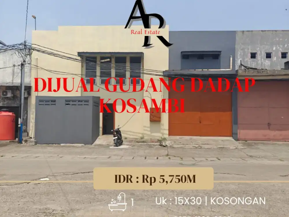 Dijual dan Disewa gudang mutiara kosambi dadap tangerang