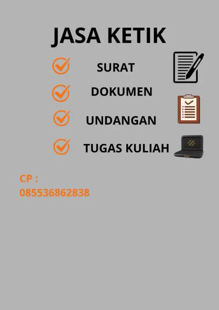Jasa Ketik Dokumen