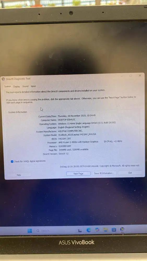 Asus Vivobook 14/15. NEGO BU