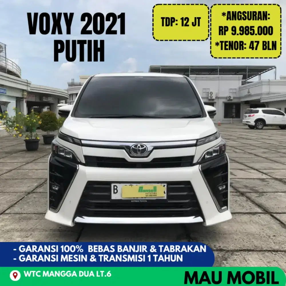 TDP 12JT, Voxy 2019/2020/2021 Putih, KM 75rb