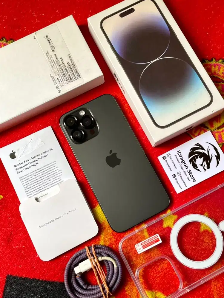 iphone 14 Pro Max 256gb iBox Resmi Space Black Mulus