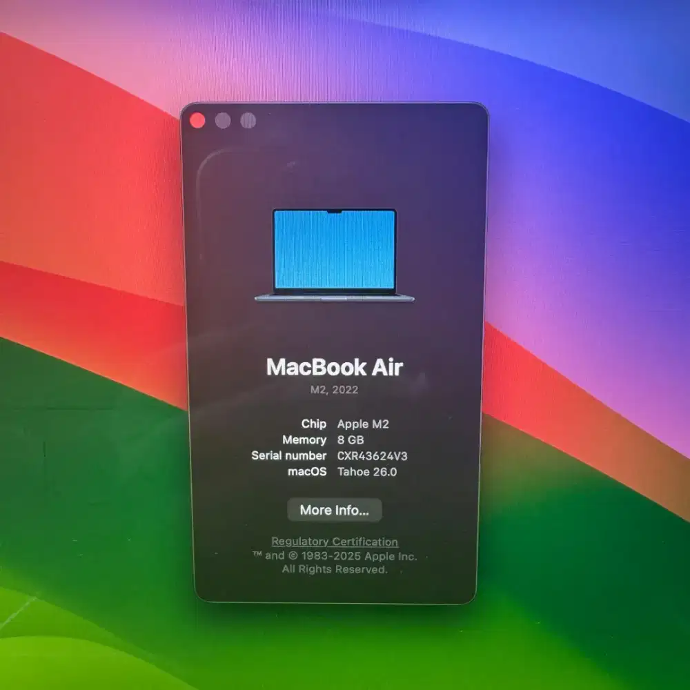 Macbook Air M2 13 inch Ram 8 Ssd 256 Ibox Midnight