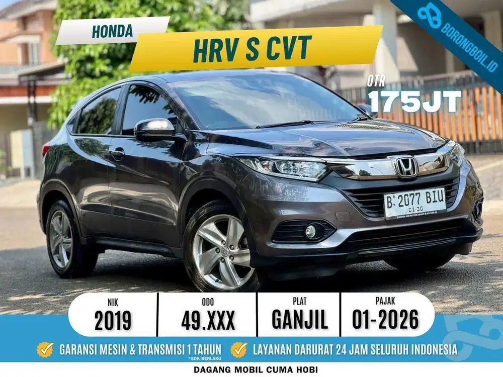 Km 10rb per tahun | Honda HRV S Metik 2019 Abu Abu