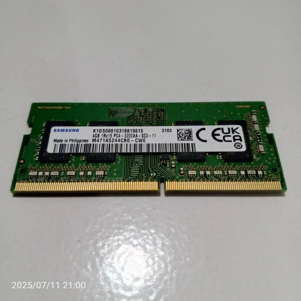RAM SODIMM Laptop DDR3 dan DDR4 Original