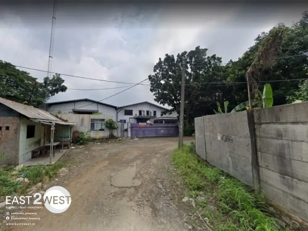 Sewa Gudang Jalan Mutiara 3 Curug Gunung Sindur Bogor Siap Pakai Lokasi Sangat Strategis