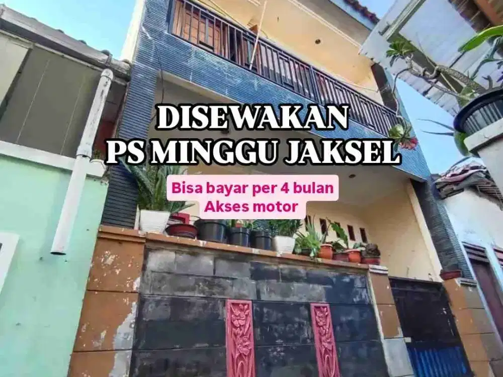 DISEWAKAN 3 Kamar Full AC di Ps Minggu JAKSEL HARGA TERMURAH