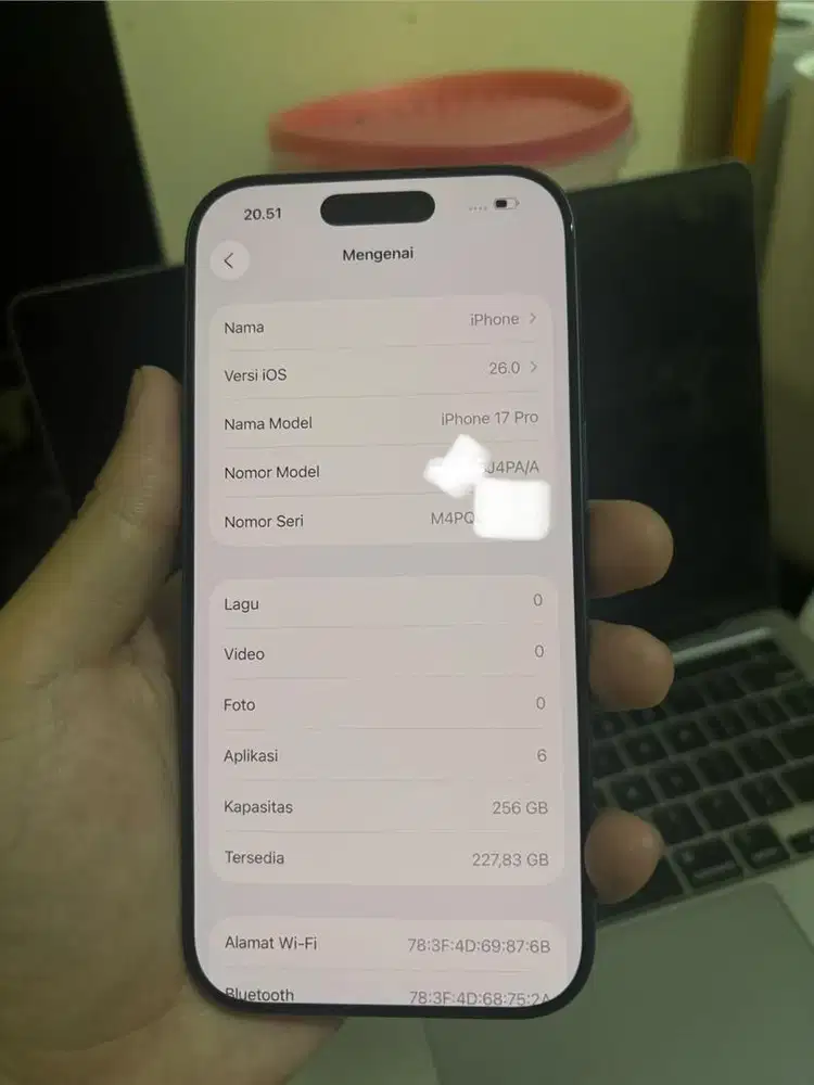 Iphone 17 pro 256GB baru pake 3 hari